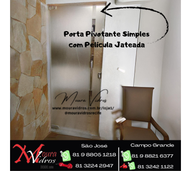 PORTA PIVOTANTE SIMPLES JATEADA